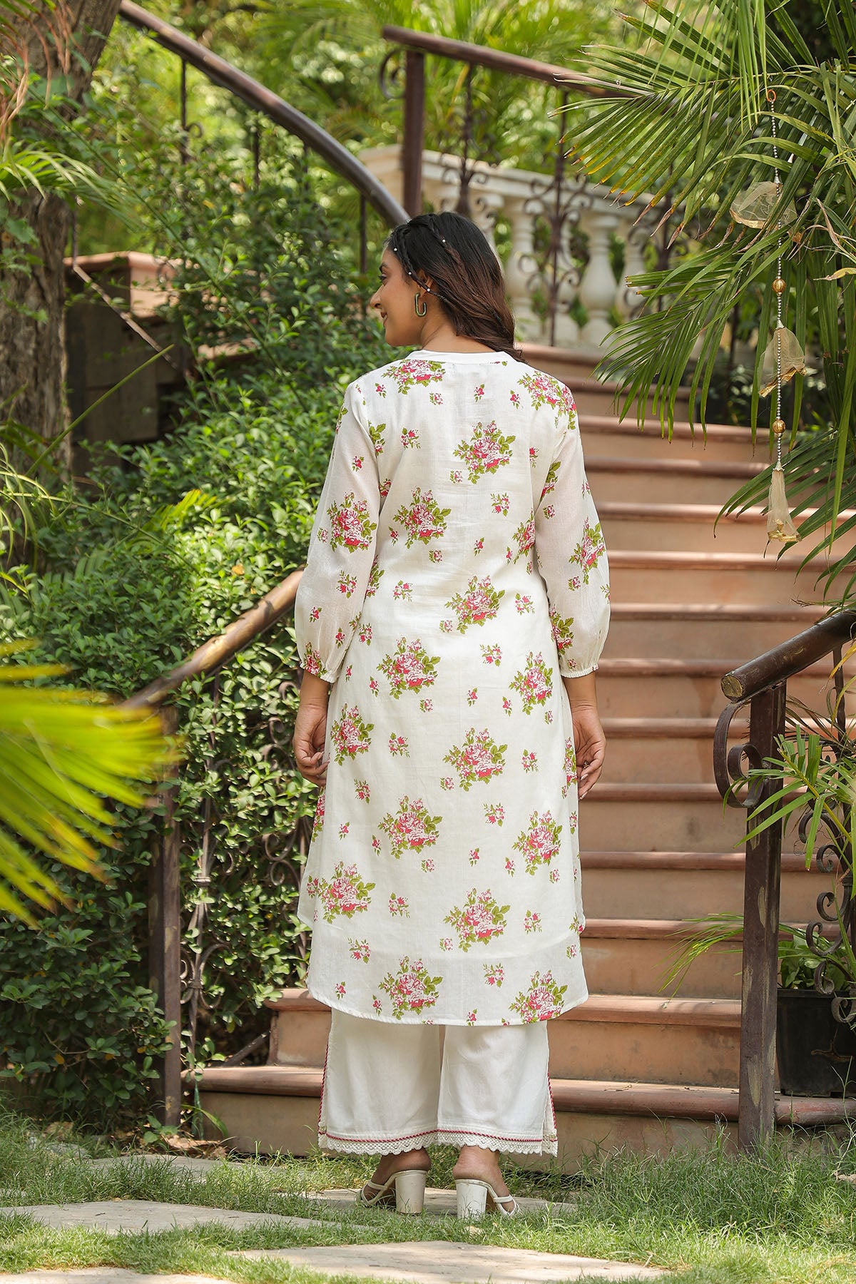 Red Cotton Printed Co-Ord Set