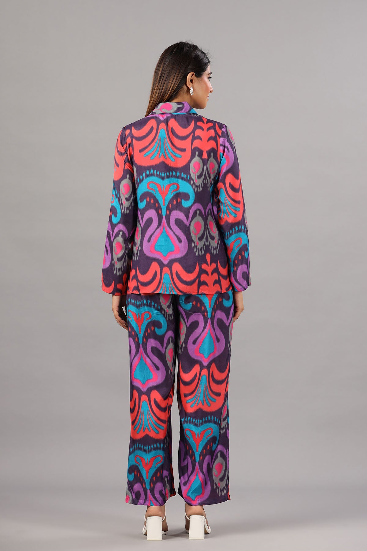 Multicolour Muslin Printed Co-ord Set