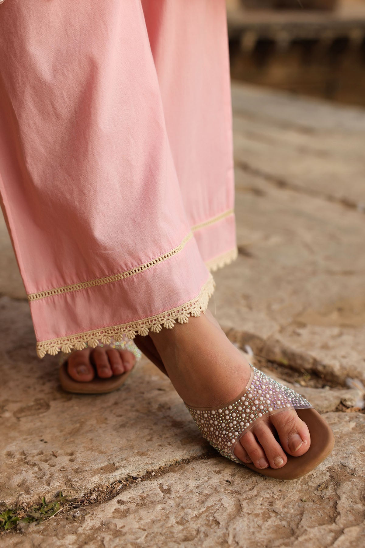 PINK COTTON STRAIGHT KURTA WITH PANT AND DUPATTA