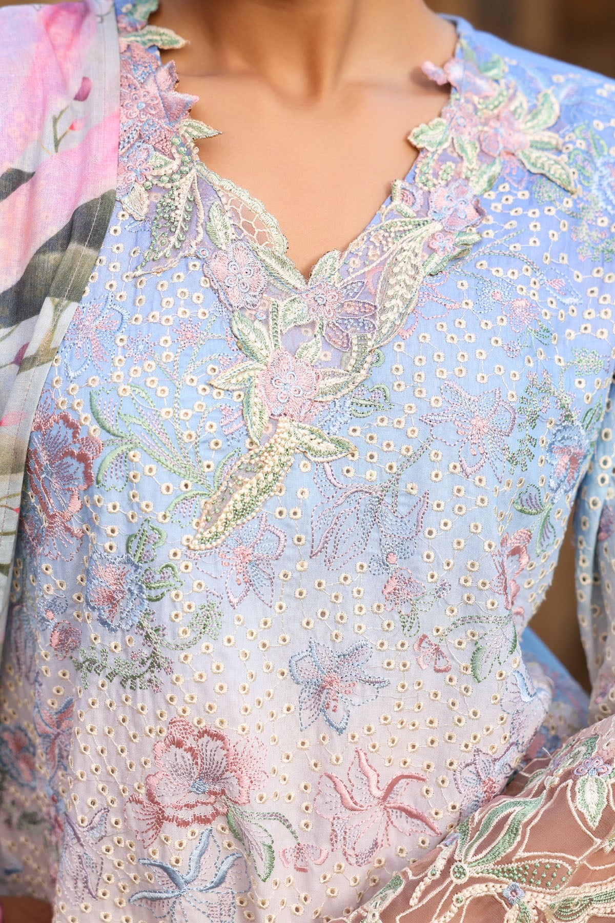 PINK COTTON STRAIGHT KURTA WITH PANT AND DUPATTA