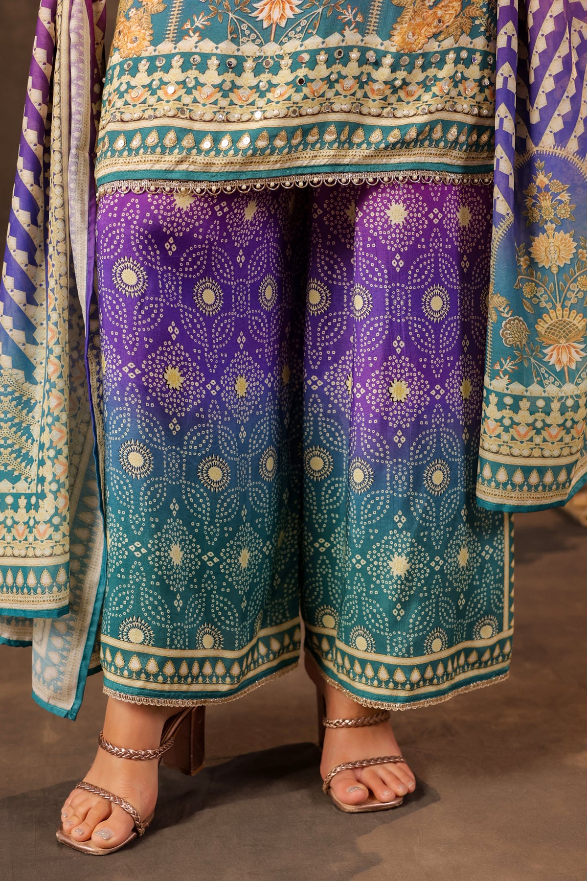 Pink Omray Muslin Embroidered Suit Set