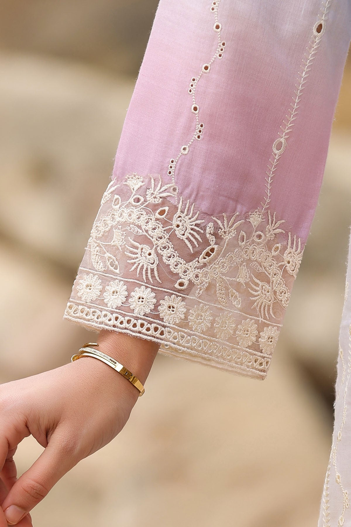 PINK COTTON STRAIGHT KURTA WITH PANT AND DUPATTA