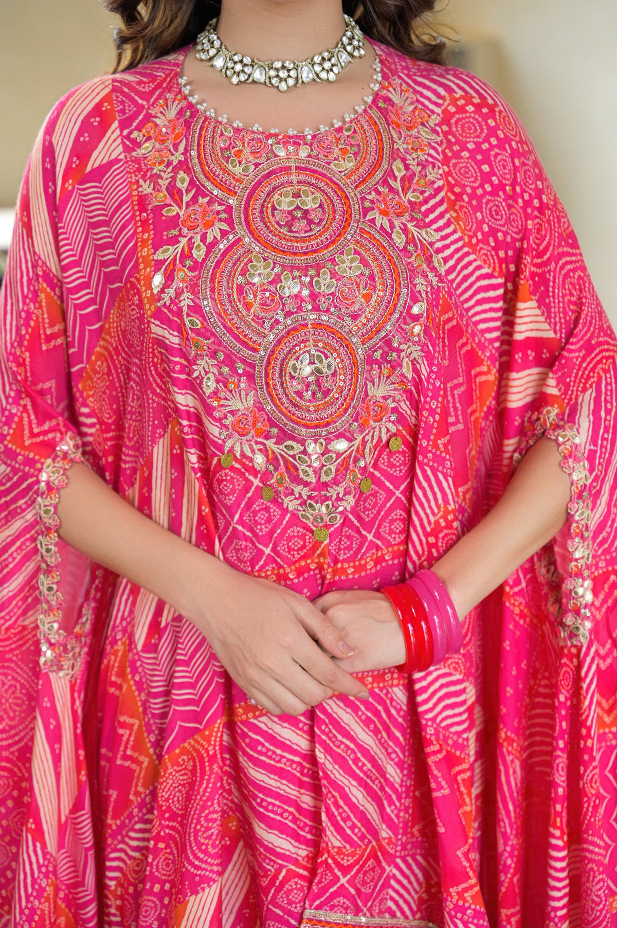Pink Muslin Embroidered Dresses | Bairaas
